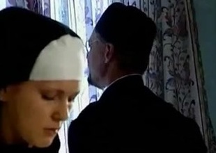 beautiful Nun Takes Will not hear of First Cock !